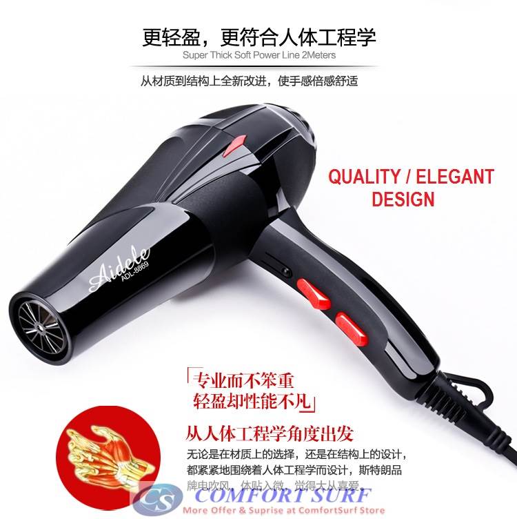 Aidele 3000W Watts Dryer 220v Home Blow Dryer Professional Beauty Salon Hair Dryer Hot and Cold Wind Constant Temperature Control