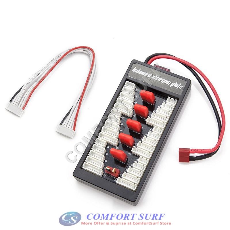 2S-6S Lipo Parallel Charging Adaptor Board Balance / Charger Plate - Imax B6 B6AC B8