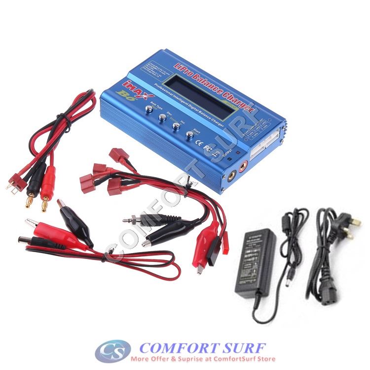 IMAX B6 80W Fast Balance Charger Discharger 1-6 Cells with AC Adaptor For RC Fewer