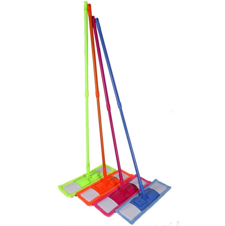 Microfiber Flat Mop With Adjustable Length 70~125CM + 360° Rotatable Mop With Big Mop Microfiber Flat Mop With Adjustable Length 70~125CM + 360° Rotatable Mop With Big Mop Cloth