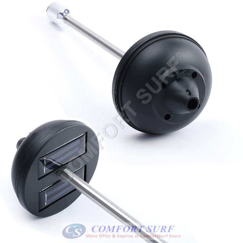 2 Pcs Solar Powered LED Lamp 7 Colors Changing Fiber Optic Garden Landscape Decoration Light Bulb