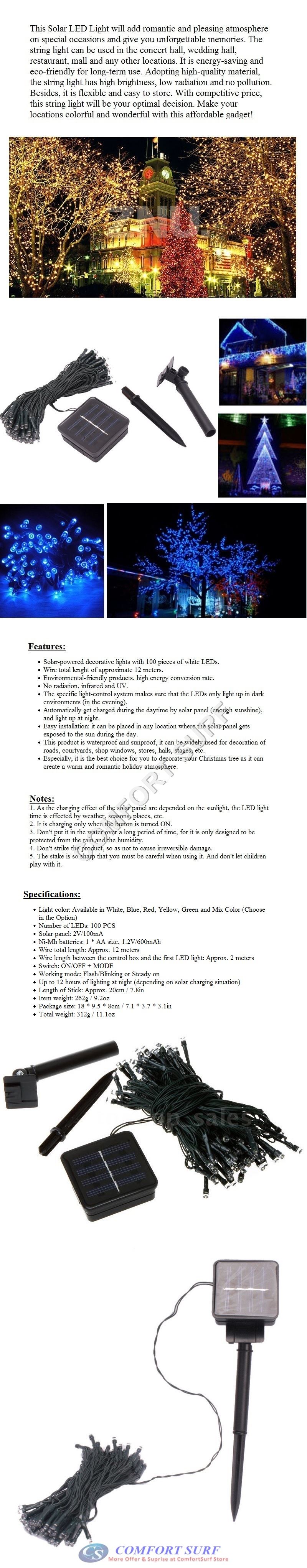 Outdoor Solar Power LED Light Path Way Wall Landscape Mount Garden Fence Decoration Lamp