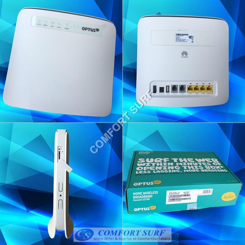 300Mbps Optus Huawei E5186 4G LTE 4G Cat 4 HSPA+ WCDMA WiFi Gateway Router