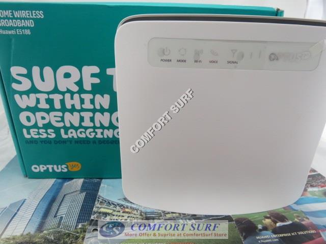 300Mbps Optus Huawei E5186 4G LTE 4G Cat 4 HSPA+ WCDMA WiFi Gateway Router