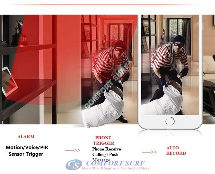 Wide Angle 960P / 720P HD P2P Wireless IP Camera With PIR Motion Sensor + IR Night Vision / MicroSD via Smartphone - Alarm Phone Calling