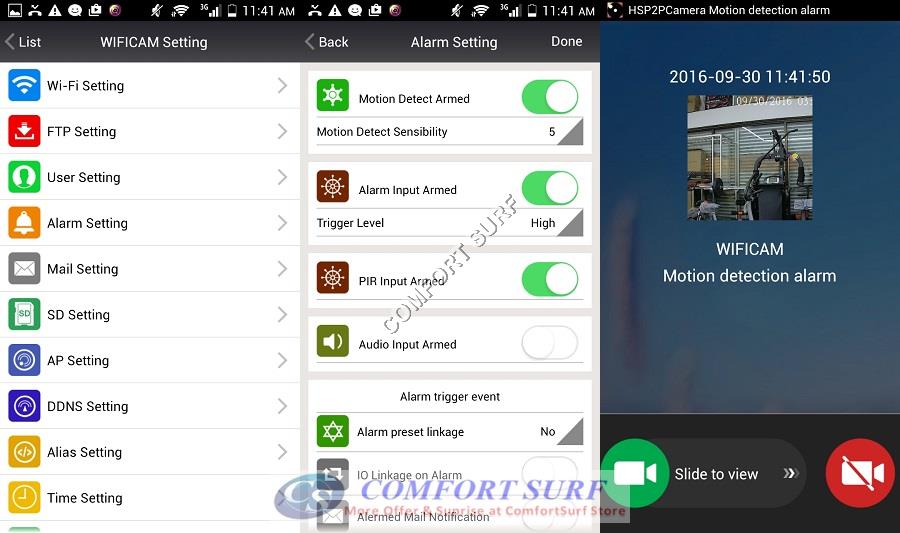 Wide Angle 960P / 720P HD P2P Wireless IP Camera With PIR Motion Sensor + IR Night Vision / MicroSD via Smartphone - Alarm Phone Calling