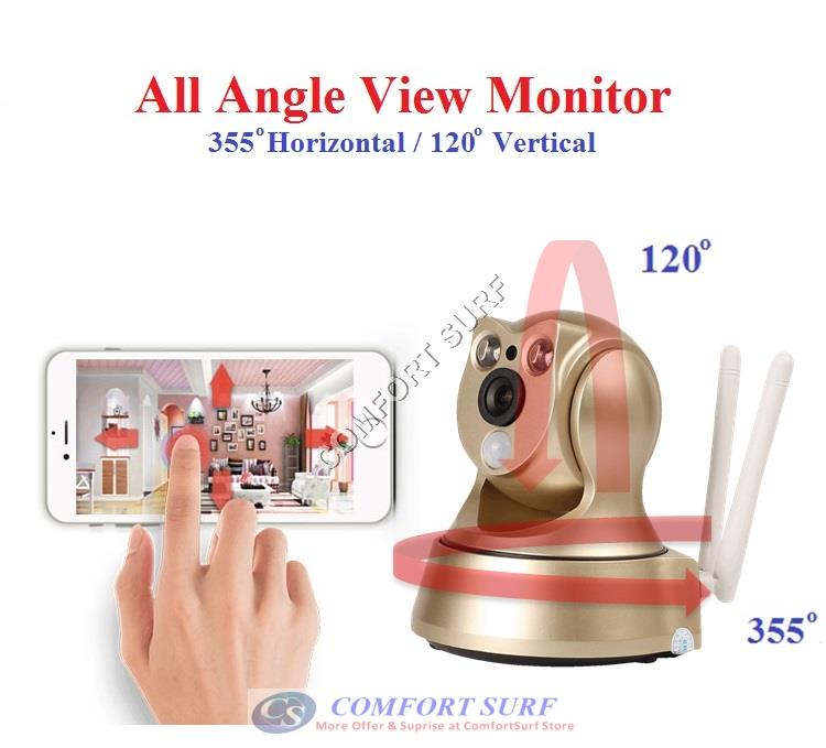 Wide Angle 960P / 720P HD P2P Wireless IP Camera With PIR Motion Sensor + IR Night Vision / MicroSD via Smartphone - Alarm Phone Calling