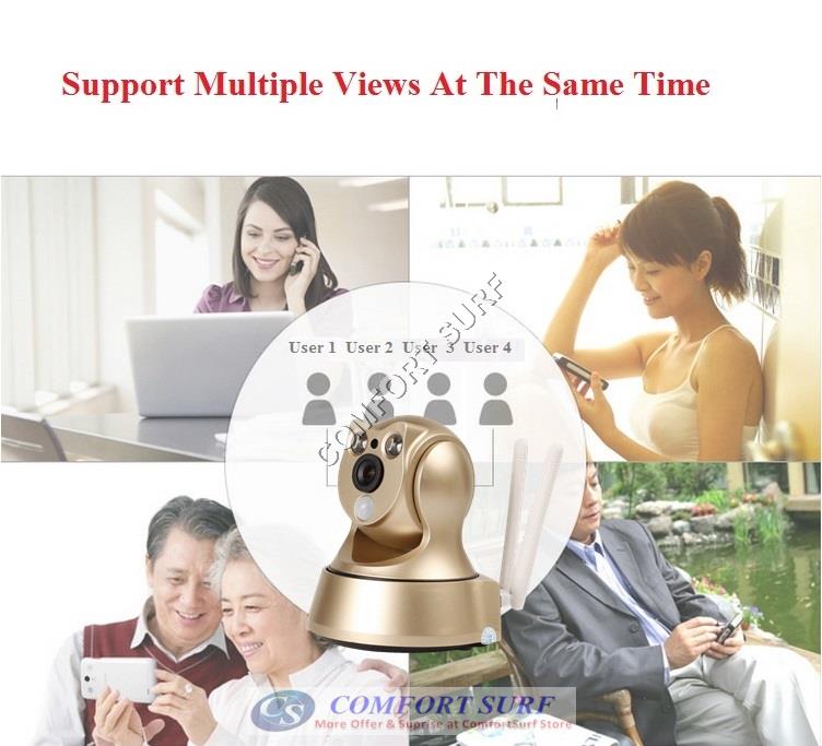 Wide Angle 960P / 720P HD P2P Wireless IP Camera With PIR Motion Sensor + IR Night Vision / MicroSD via Smartphone - Alarm Phone Calling