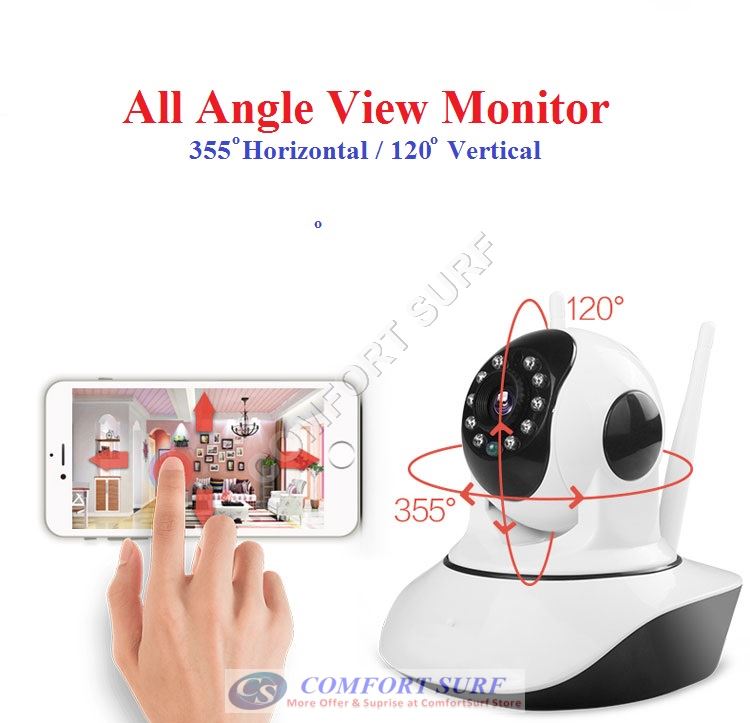 NEW SecurEyes 2 in 1 P2P Wireless IP Camera + IR Night Vision/MicroSD via Smartphone + Support Wireless ALARM Sensor / ONVIF / NVR