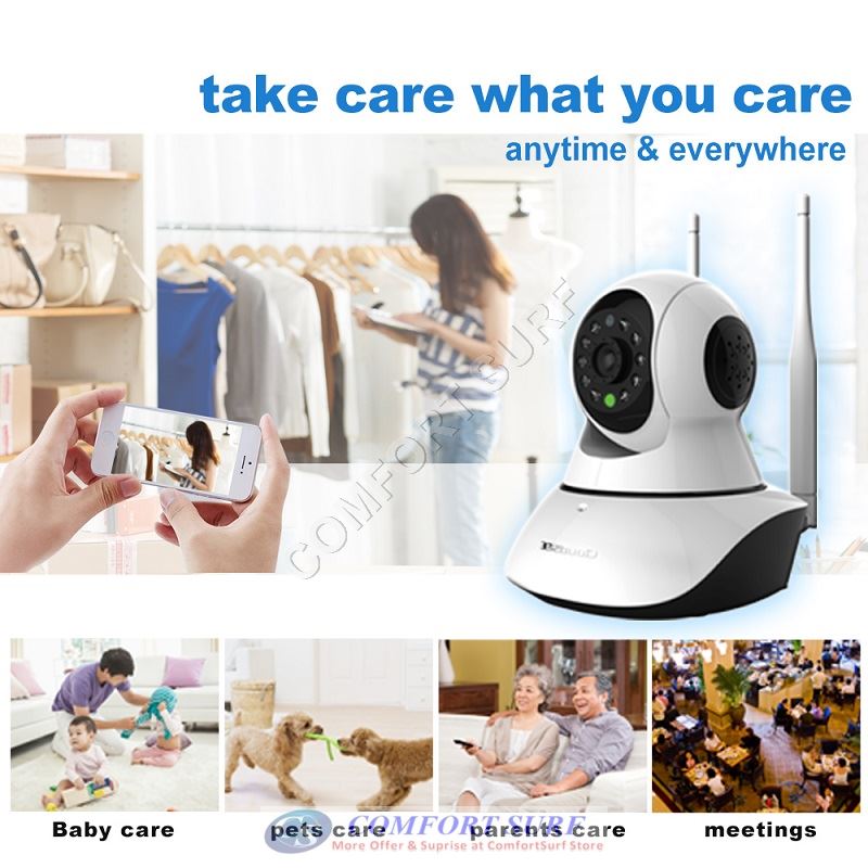 NEW SecurEyes 2 in 1 P2P Wireless IP Camera + IR Night Vision/MicroSD via Smartphone + Support Wireless ALARM Sensor / ONVIF / NVR