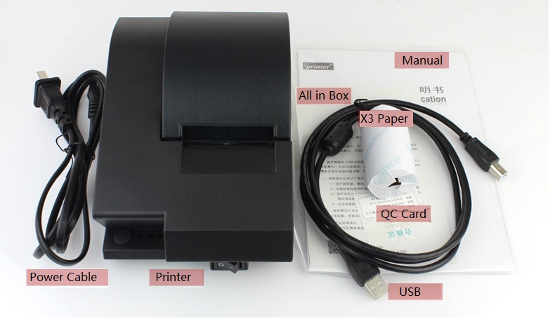 New GPrinter GP-58L Quality POS Cash Register Receipt Thermal Printer