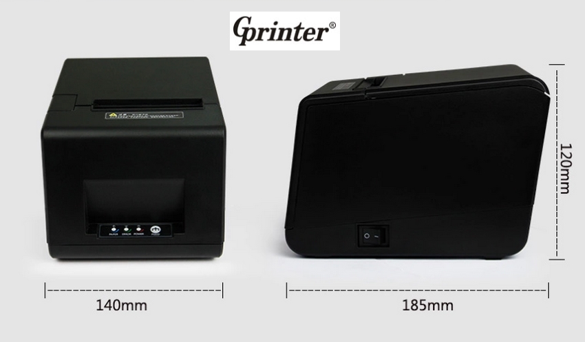 New 80mm GPrinter GP-L80160I GST POS Cash Register Receipt Themal Printer Auto Cut