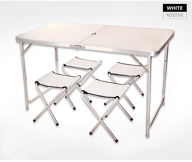 New Portable Foldable Aluminium Table Camping Outdoor Booth Picnic 120 x60cm