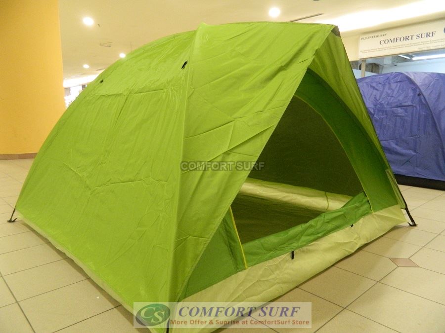New Outdoor Double Layer Double Door Waterproof Camping Tent 3/4 Persons + Free Carry Bag