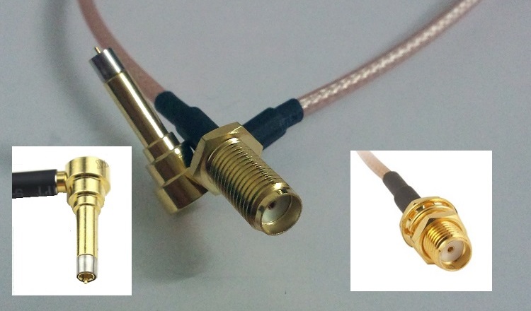 SMA Male  to IP-9 Pigtail Patch Lead Converter Cable