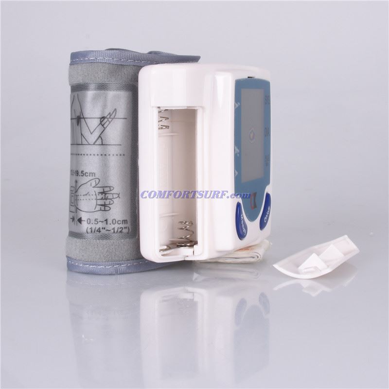 Digital Wrist Blood Pressure LCD Monitor & Heart Beat Meter