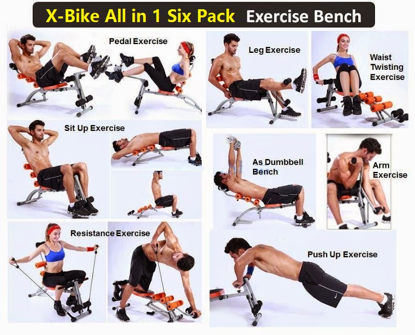 Latest !! NEW X-BIKE Power Ver. Gym AB Six Pack Care Total Body Gym Station