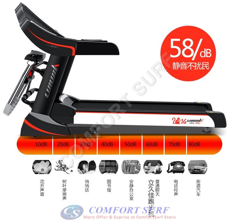 NEW 3.0HP AD818 Treadmill 7inch Color LCD Display / Electric Incline Decline Home Fitness Gym Running Walking Equipment NEW 3.0HP AD818 Treadmill 7inch Color LCD Display / Electric Incline Decline Home Fitness Gym Running Walking Equipment