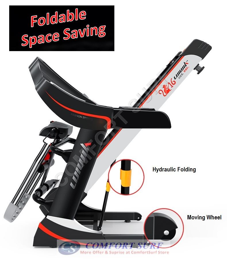 NEW 3.0HP AD818 Treadmill 7inch Color LCD Display / Electric Incline Decline Home Fitness Gym Running Walking Equipment NEW 3.0HP AD818 Treadmill 7inch Color LCD Display / Electric Incline Decline Home Fitness Gym Running Walking Equipment