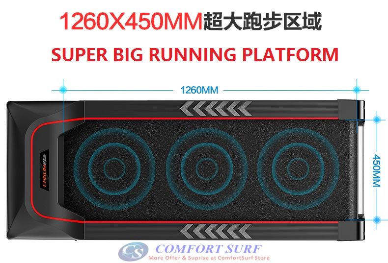 Chislim Luxury Single / Multi function Treadmill 3.0HP With Electric Incline Decline + 4 Way Spring Damping System