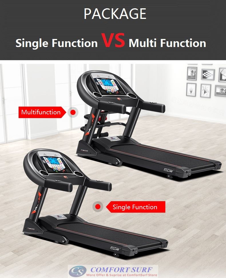 Chislim Luxury Single / Multi function Treadmill 3.0HP With Electric Incline Decline + 4 Way Spring Damping System