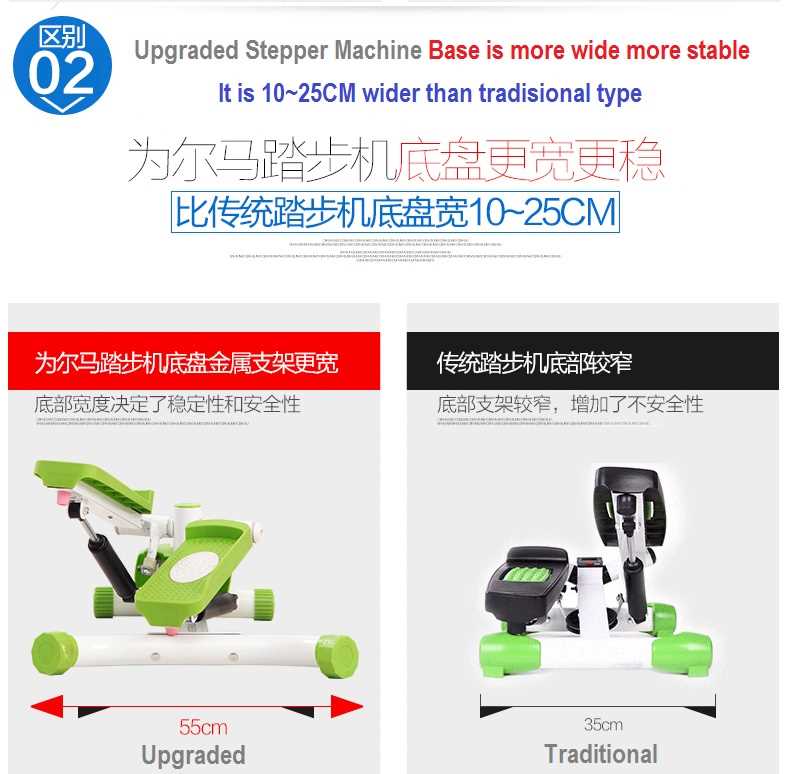 Upgraded Twister swing stepper with handle, LCD counter, resistance hydraulic, Updown Left Right Swing quicker Slimming burning fat then jogging excercise