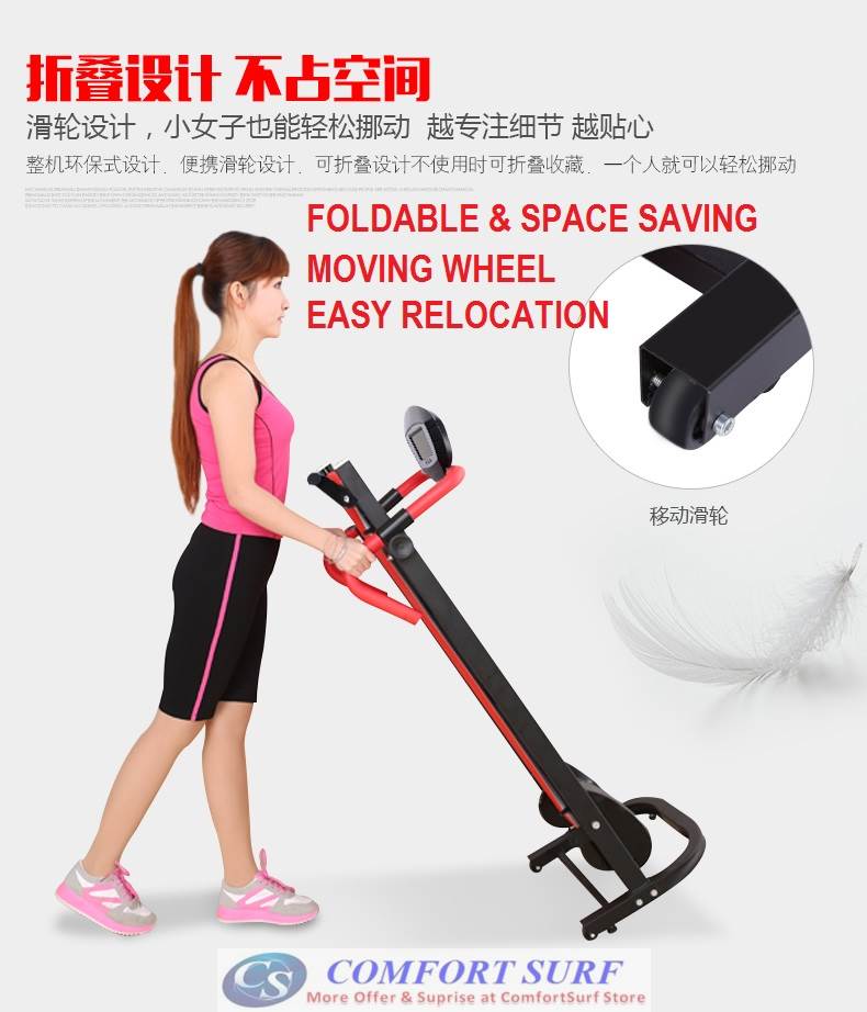 2016 Top Grade QMK-MT108 Big Portable & Foldable Mini Treadmill Home Gym Running Fitness Running Walking Equipment