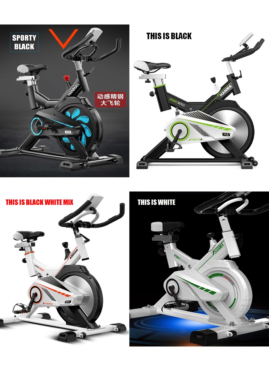 Superhorse SH288 Home Gym / Fitness Equipment Spinning Bicycle / Cycling Exercise Bike With Spring Damping System, Safe Full Cover Flywheel