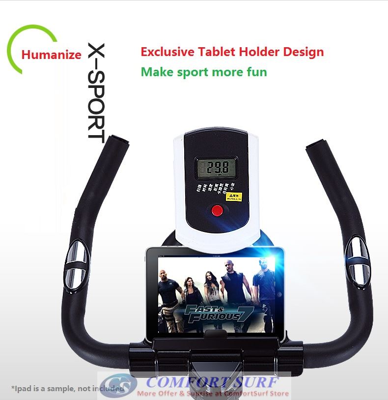 Superhorse SH288 Home Gym / Fitness Equipment Spinning Bicycle / Cycling Exercise Bike With Spring Damping System, Safe Full Cover Flywheel