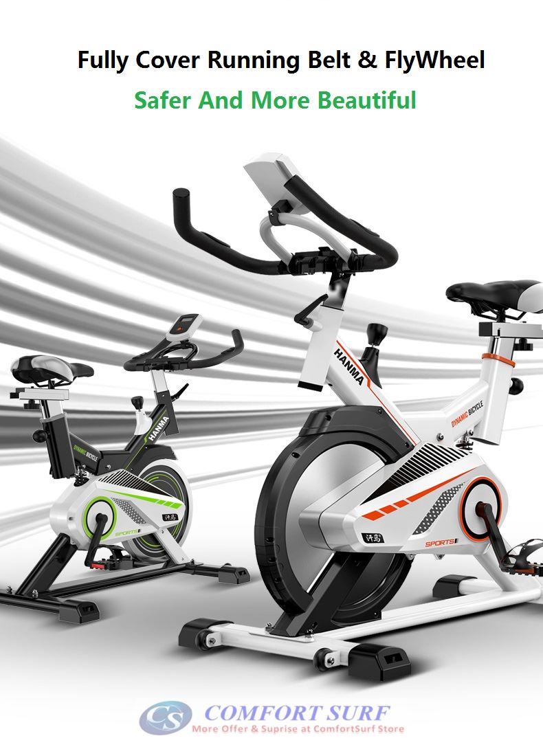 Superhorse SH288 Home Gym / Fitness Equipment Spinning Bicycle / Cycling Exercise Bike With Spring Damping System, Safe Full Cover Flywheel