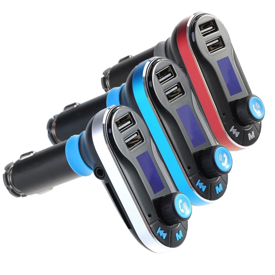 BT66 Car Wireless Bluetooth Hands-free Kit MP3  / WMA Player FM Transmitter Modulator Dual USB Car Charger SD LCD with Remote Control