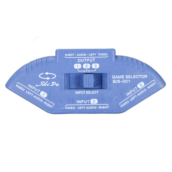 3 IN 1 Audio Video Av Selector Switcher Switch Box A/v Multi Input Output Console