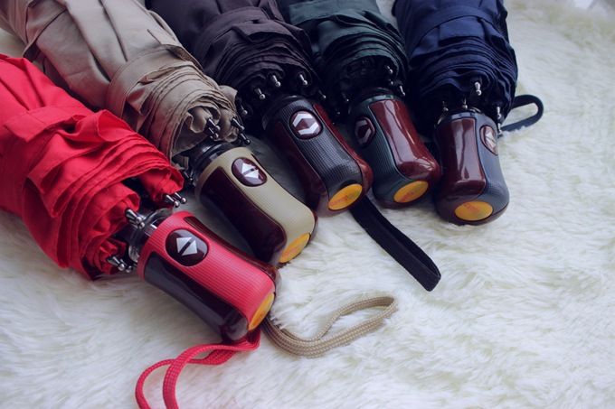 Original Double Windguard Multicolor One Press Umbrella