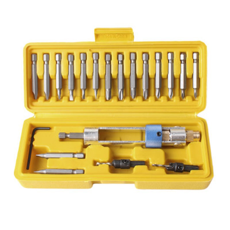 Anton Tools Kit of Half Time Drill High Speed 20 bits Drill Driver Screwdriver Head Tools