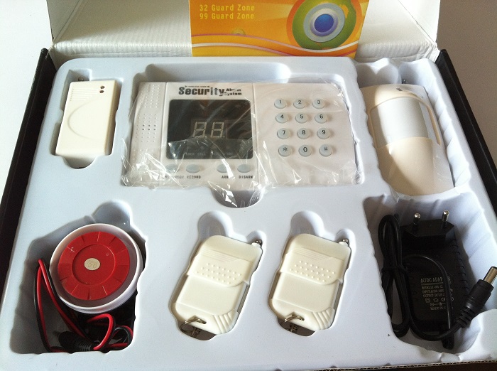 99 Zone Guard Wireless Alarm Home Security with phone line auto dial + Voice