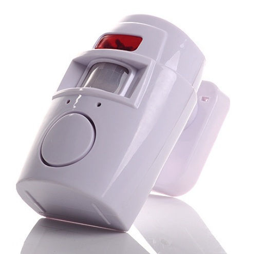 105dB Infrared PIR Motion Alarm Sensor with Two Remote Controller