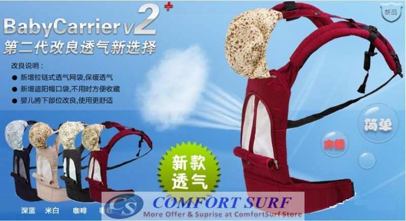 NEW Ergobaby Breathable Baby Carrier for Baby Child (Carry up to 16kg)