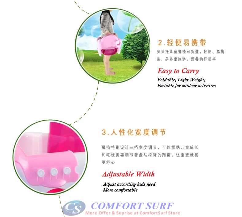 BabyTour Luxury Dining Table and Chair With adjustable mode for you growing child