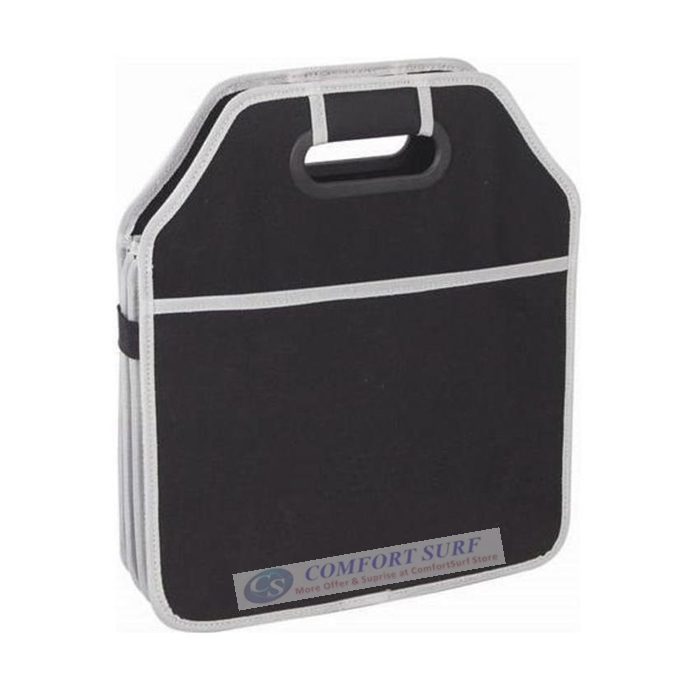 Foldable Bamboo Fiber Car Trunk Rear Bonnet Collapsible Organizer Carry Bag