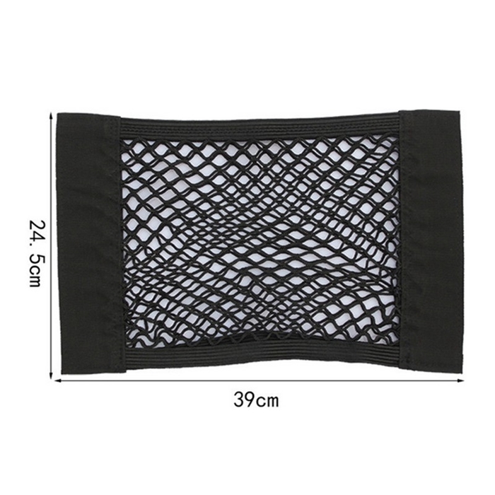 Car Trunk Organizer Velcro Stick String Mesh Net Pocket Shelf Storage
