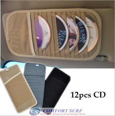 Car Sun Visor 12pcs CD Disc Player Holder