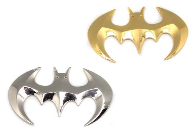 Car 3D Metal Batman Gold / Silver Sticker