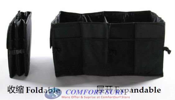 Portable & Foldable Car Trunk Rear Boot Organizer Storage Case Bag