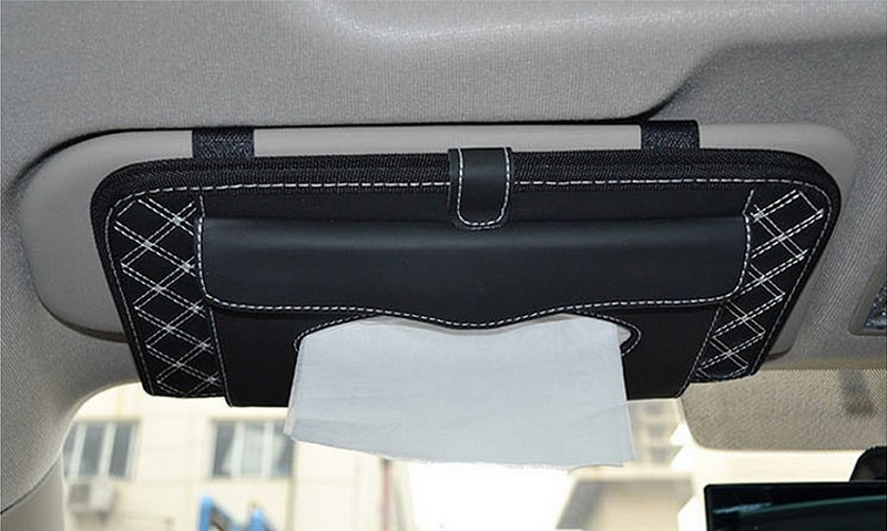 Fashion Red / White Wine Series Car Sun Visor CD / Tissue Box / Pater Holder for Car Vehicles