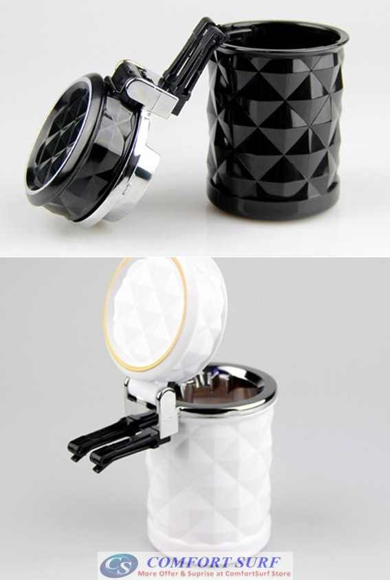 Car LED Portable Ashtray Smoking Cigarette Holder