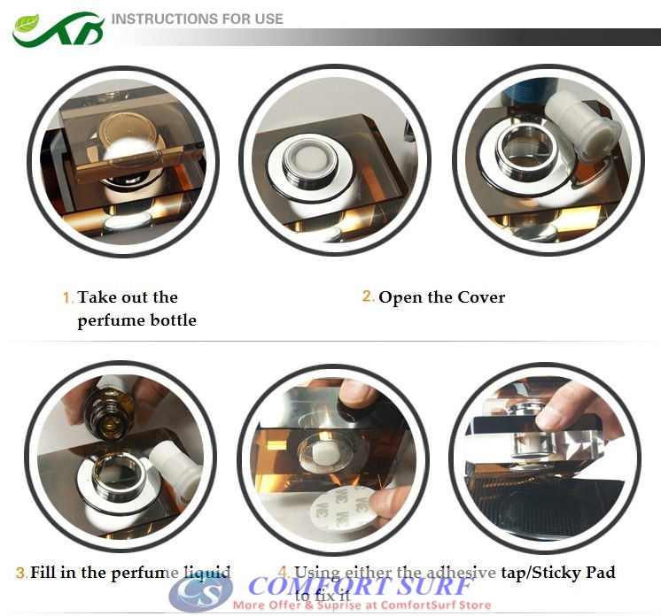 Crystal Car Perfume Air Fresher Sweet Fragrance