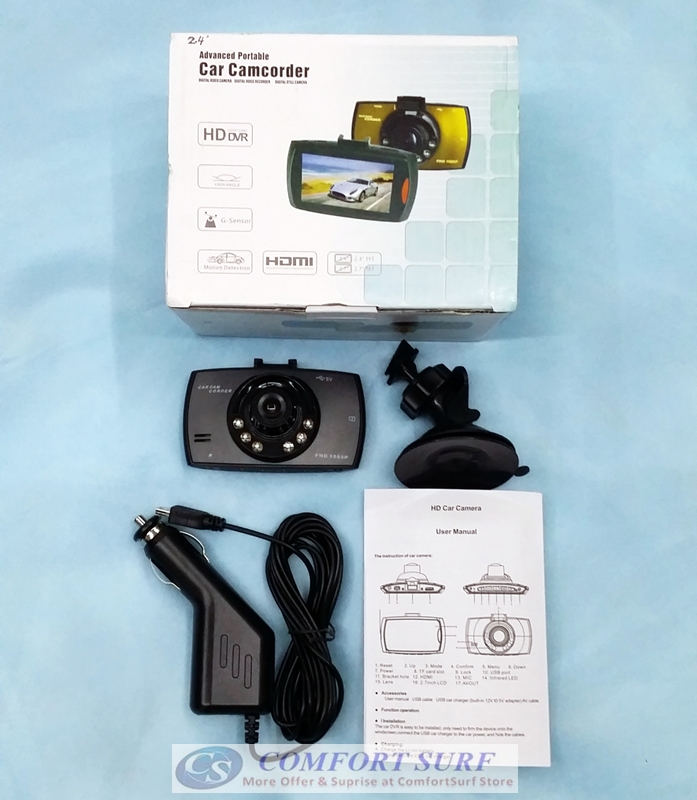 Car DVR Camera Dash Cam Video 2.4 LCD Car Cam Recorder