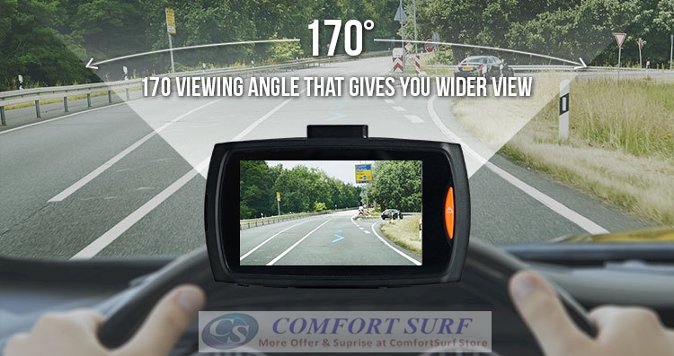 Car DVR Camera Dash Cam Video 2.8 LCD wf Reverse Cam Car Cam Recorder