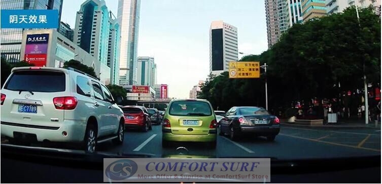 Golden Frame 4.3 inch Car DVR 1080P Dual lens with Rear Camera Rearview Mirror Camera Video Recorder