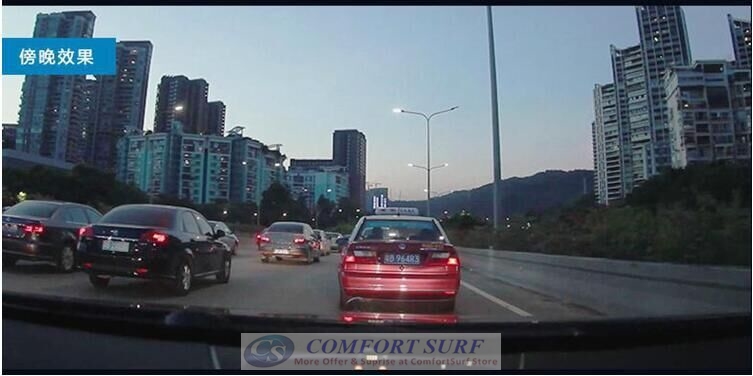 Golden Frame 4.3 inch Car DVR 1080P Dual lens with Rear Camera Rearview Mirror Camera Video Recorder